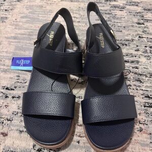 Flexstep comfort sandal navy blue